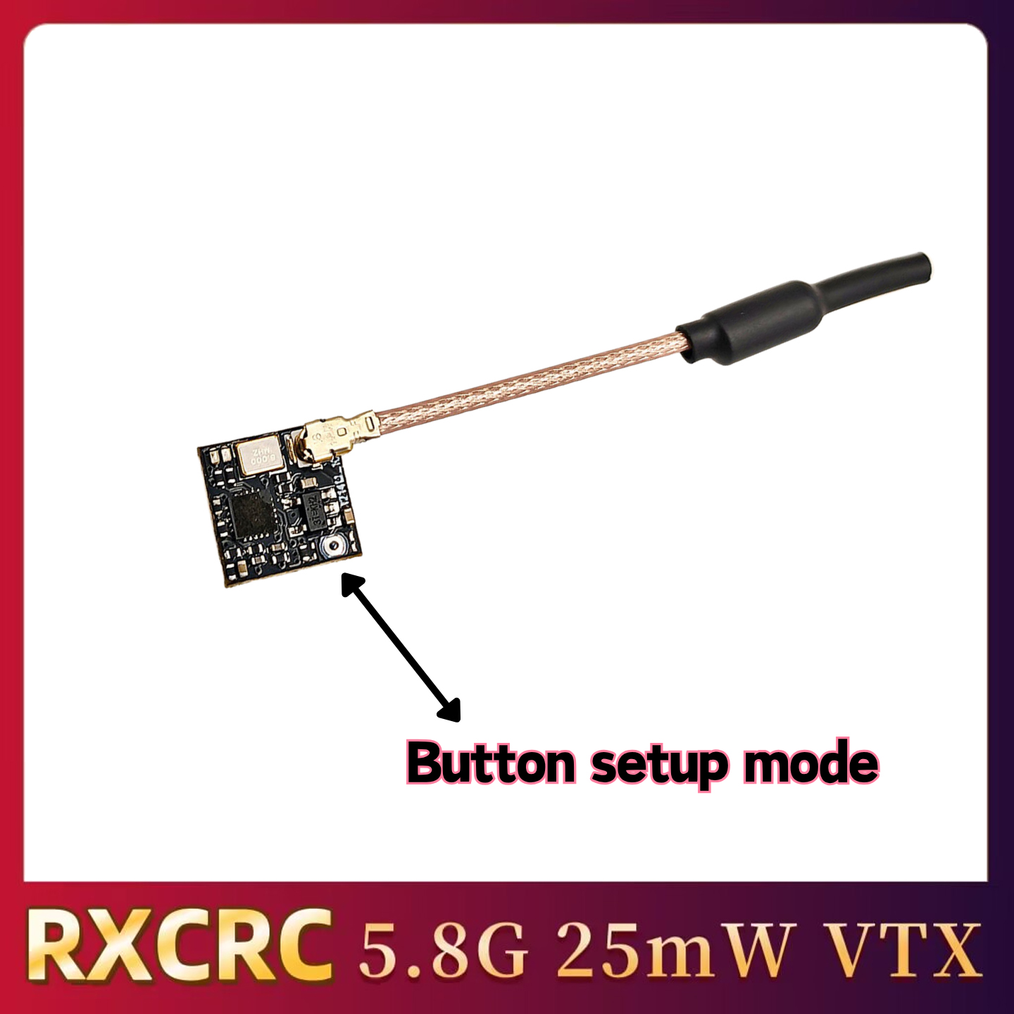 RXCRC 5.8GHz 48CH FPV 25mW Ana - Fpv Drone Transmitter 评论和价格